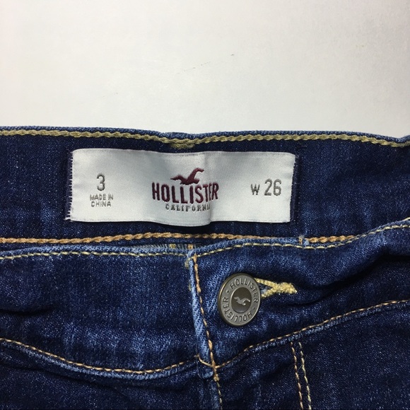 Hollister Women's Size 3 W26 Blue Jean Short - Picture 2 of 7